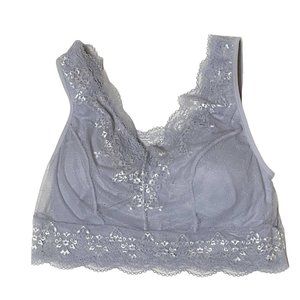 Rhonda Shear Lace Overlay Bra MEDIUM (15-EX)